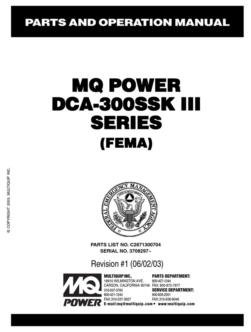 MQ Power DCA-300SSK III Series User manual