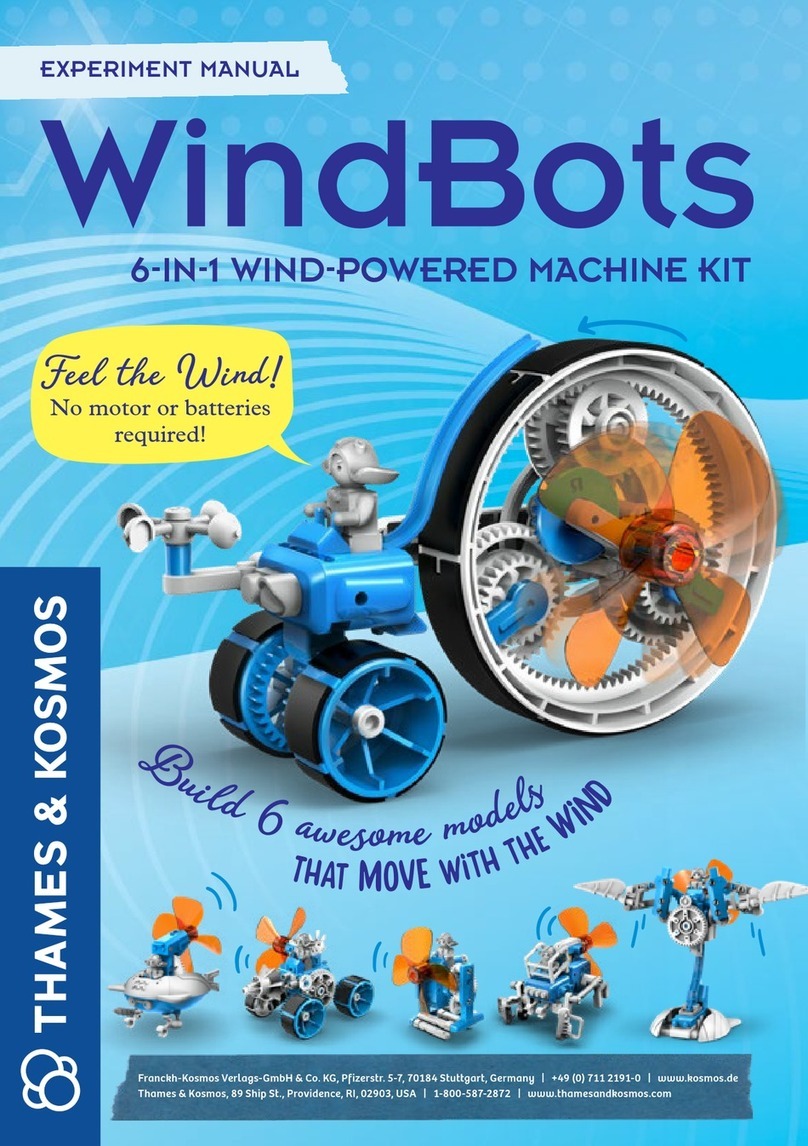 Thames & Kosmos WindBots 6-IN-1 WIND-POWERED MACHINE KIT Experiment manual