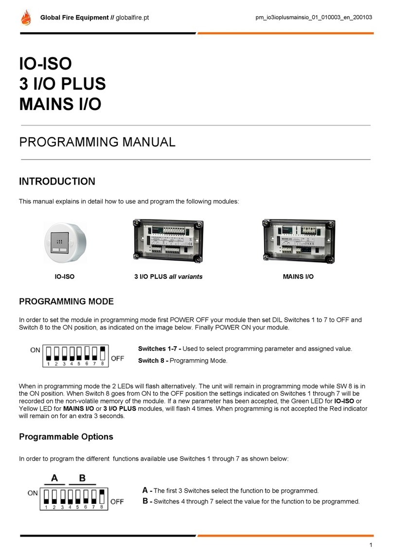 Global Fire Equipment IO-ISO Programming manual