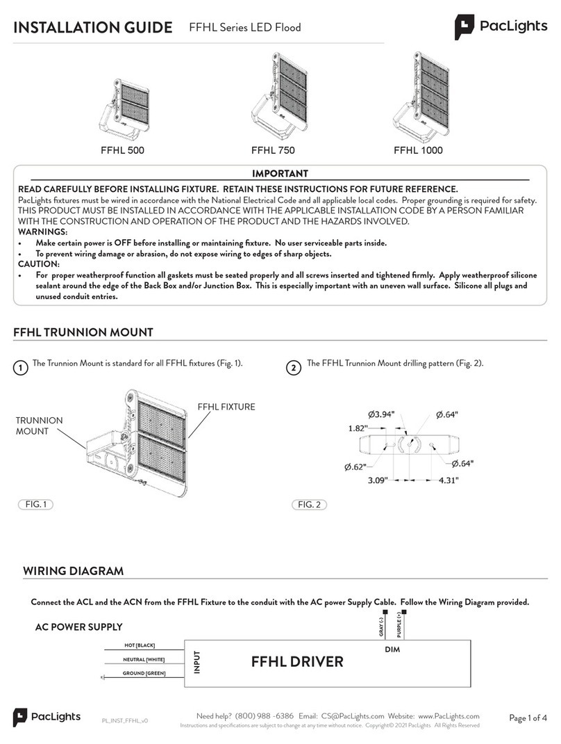 PacLights FFHL Series installation guide