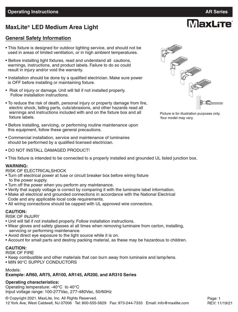 MaxLite AR Series User manual