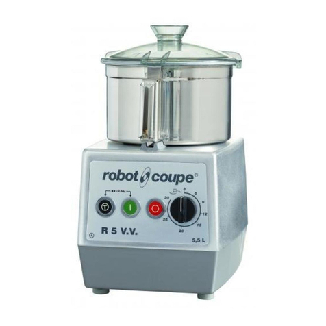 Robot Coupe R 5 V.V. Safety and operating instructions