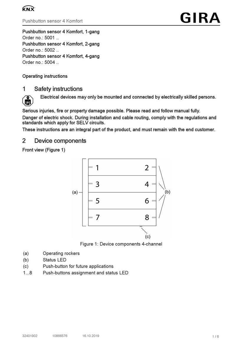 Gira KNX 5001 Series User manual