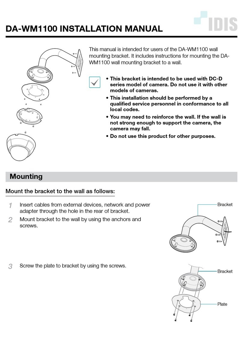 Idis DA-WM1100 installation manual