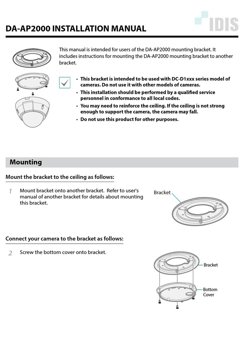 Idis DA-AP2000 installation manual