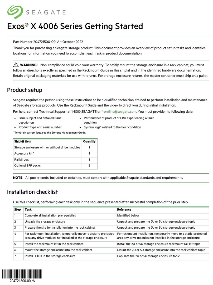 Seagate Exos X 4006 Series User manual Seagate Exos X 4006 Series User manual