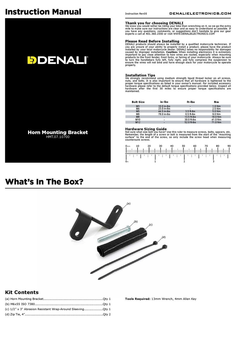 Denali HMT.07.10700 instruction manual