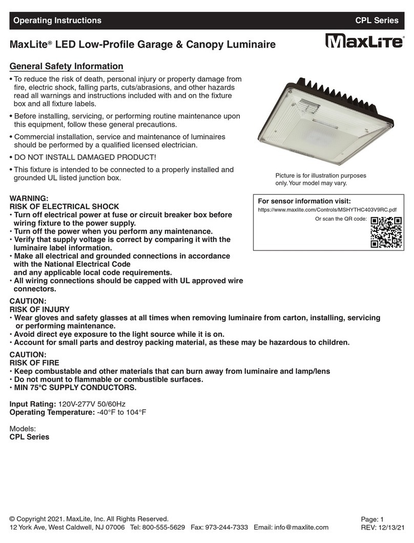 MaxLite CPL Series User manual
