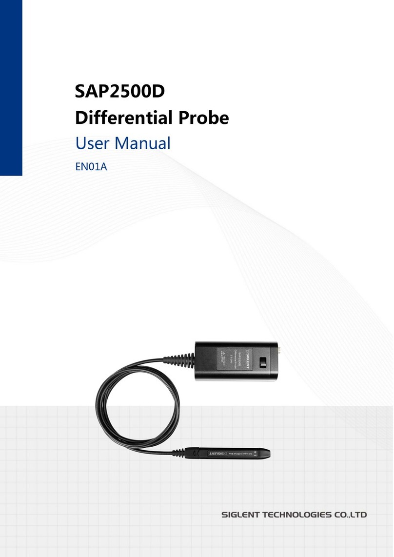 SIGLENT TECHNOLOGIES SAP2500D user manual