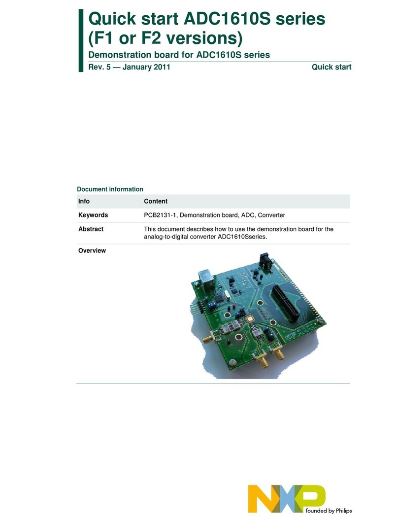 NXP Semiconductors ADC1610S Series User manual