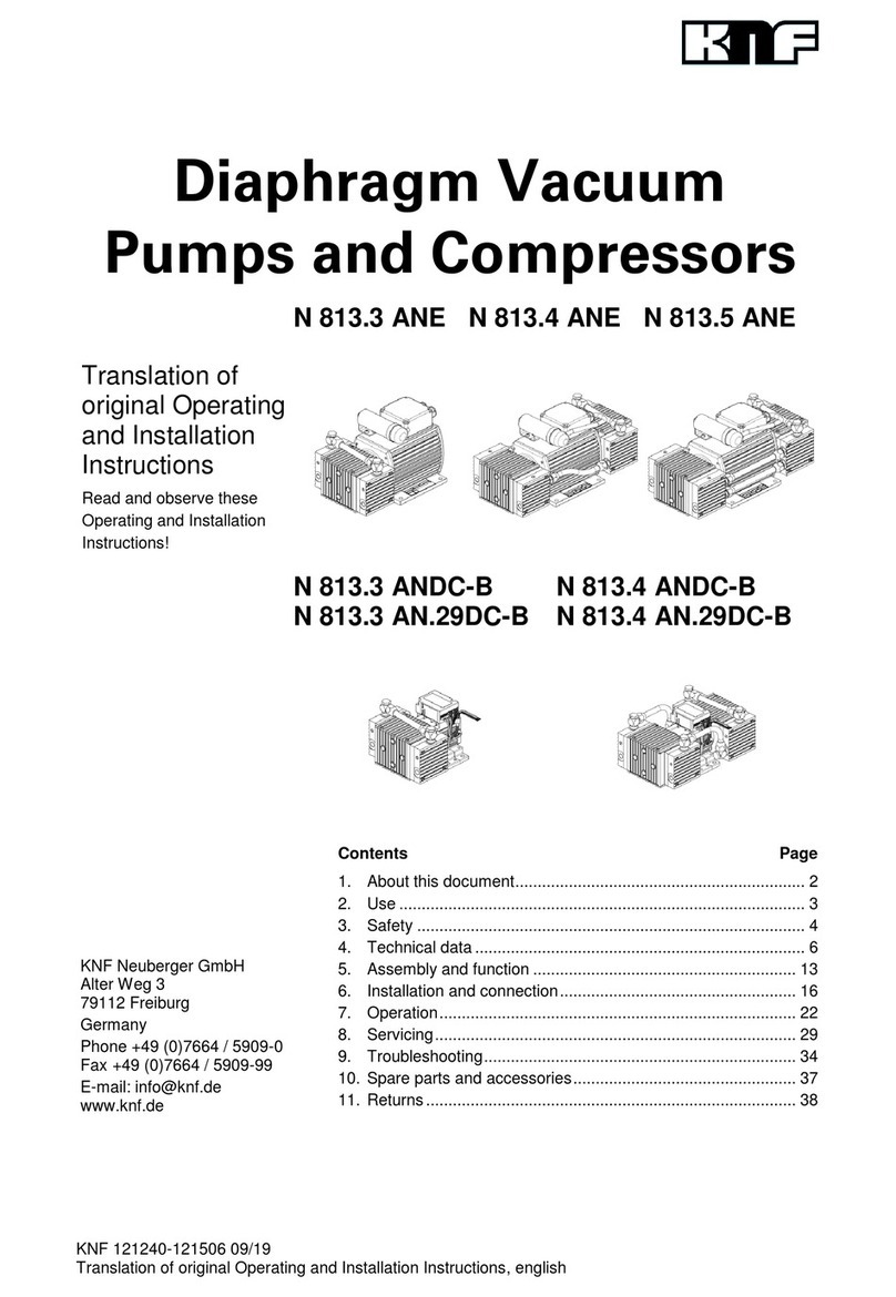 KNF N 813.3 ANE User manual