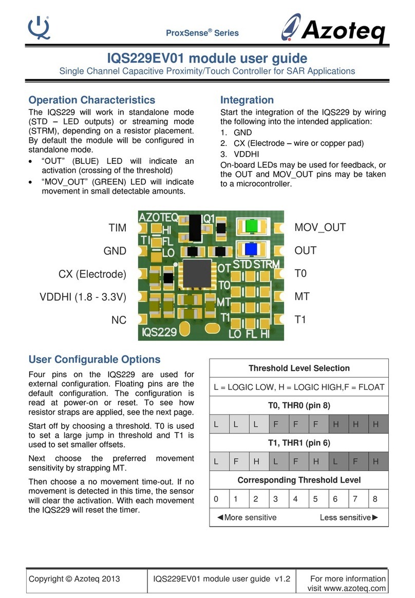 Azoteq ProxSense Series user guide