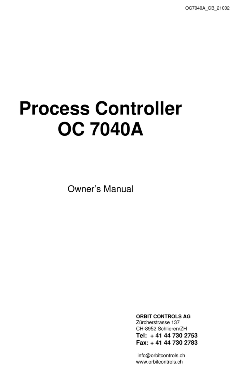 Orbit Controls OC 7040A owner's manual