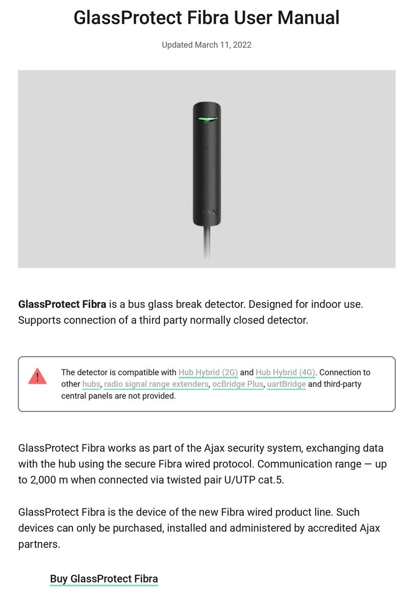 AJAX GlassProtect Fibra User manual