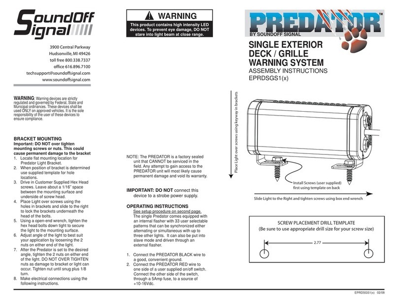 SoundOFF PREDATOR EPRDSGS1 Assembly instructions