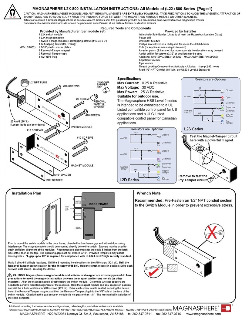 MAGNASPHERE HSS Series installation instructions