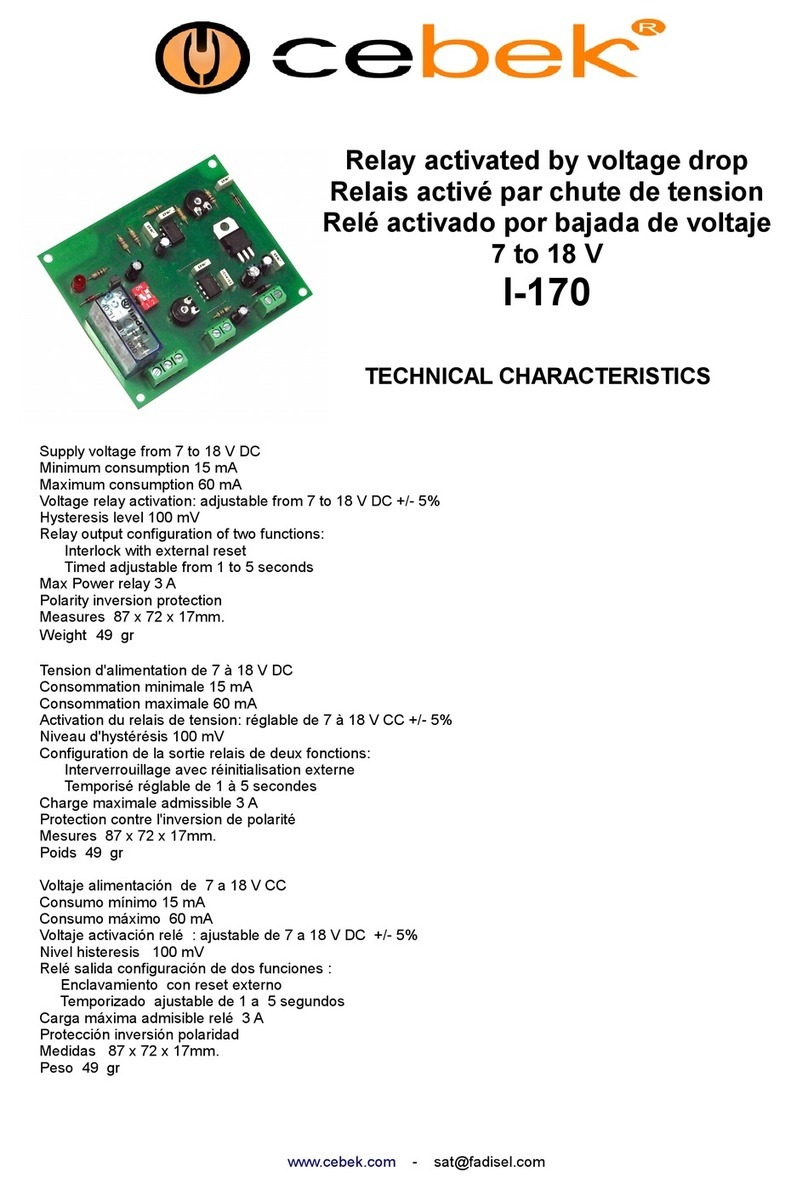 CEBEK I-170 quick start guide