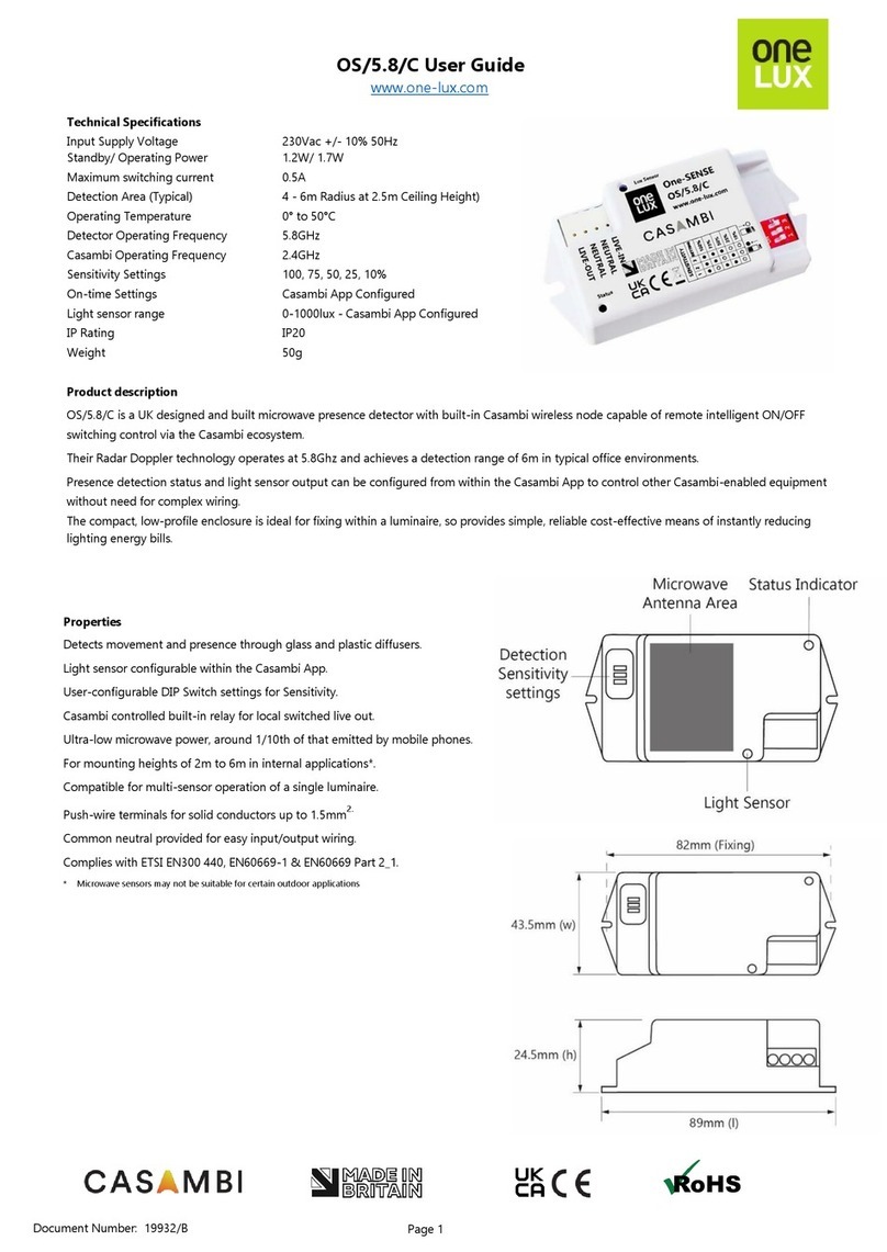 One Lux OS/5.8/C user guide