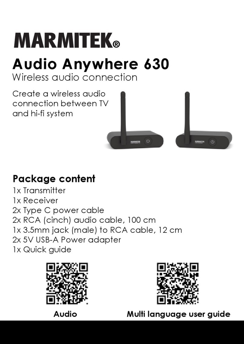 Marmitek Audio Anywhere 630 User manual