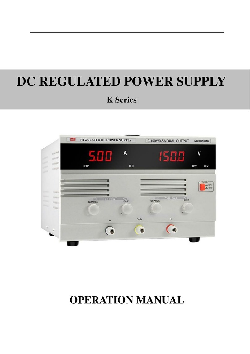 MCH K Series Operation manual