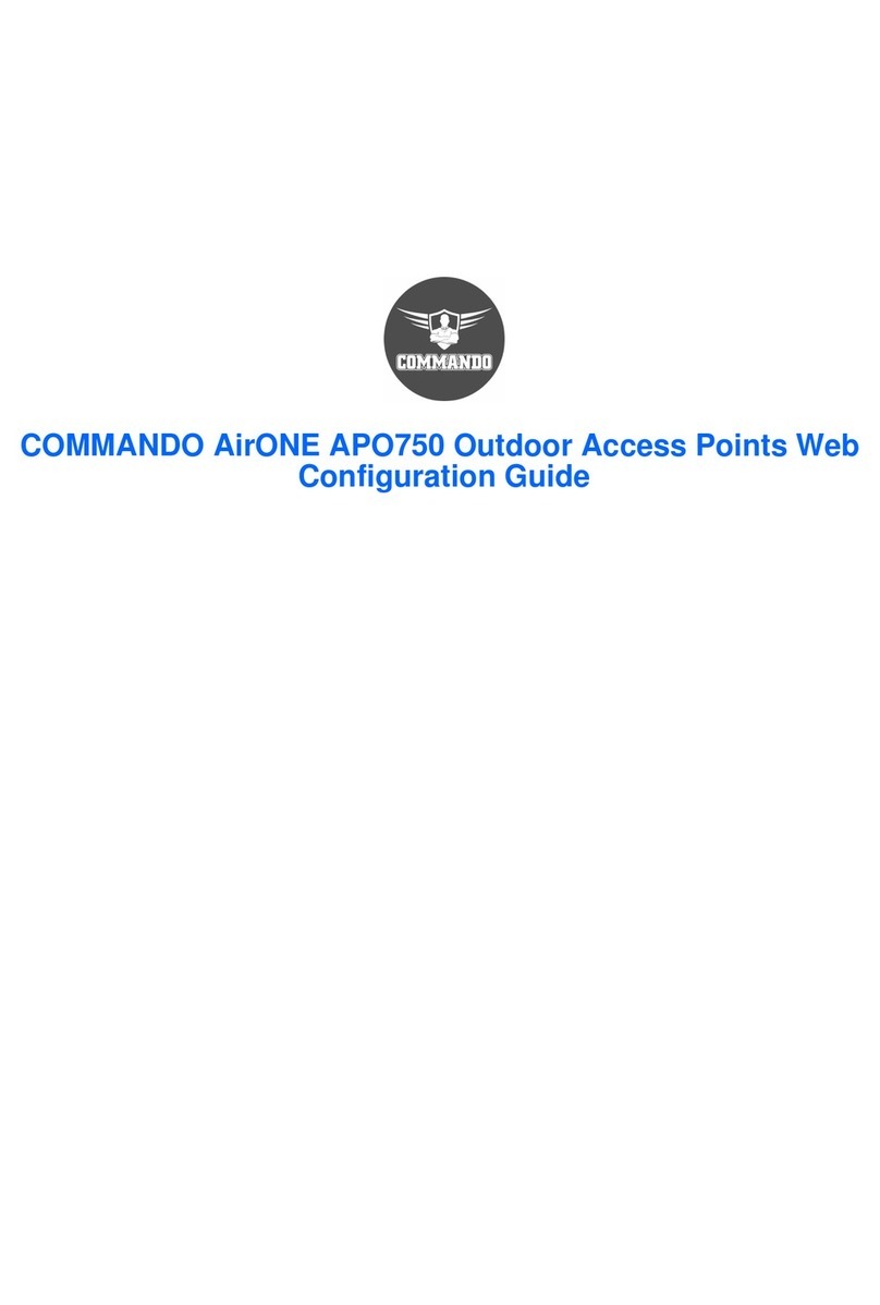 Commando AirONE APO750 Web configuration guide Commando AirONE APO750 Web configuration guide
