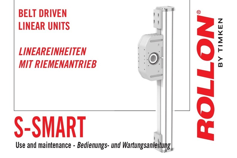Timken ROLLON S-SMART Use and maintenance Timken ROLLON S-SMART Use and maintenance