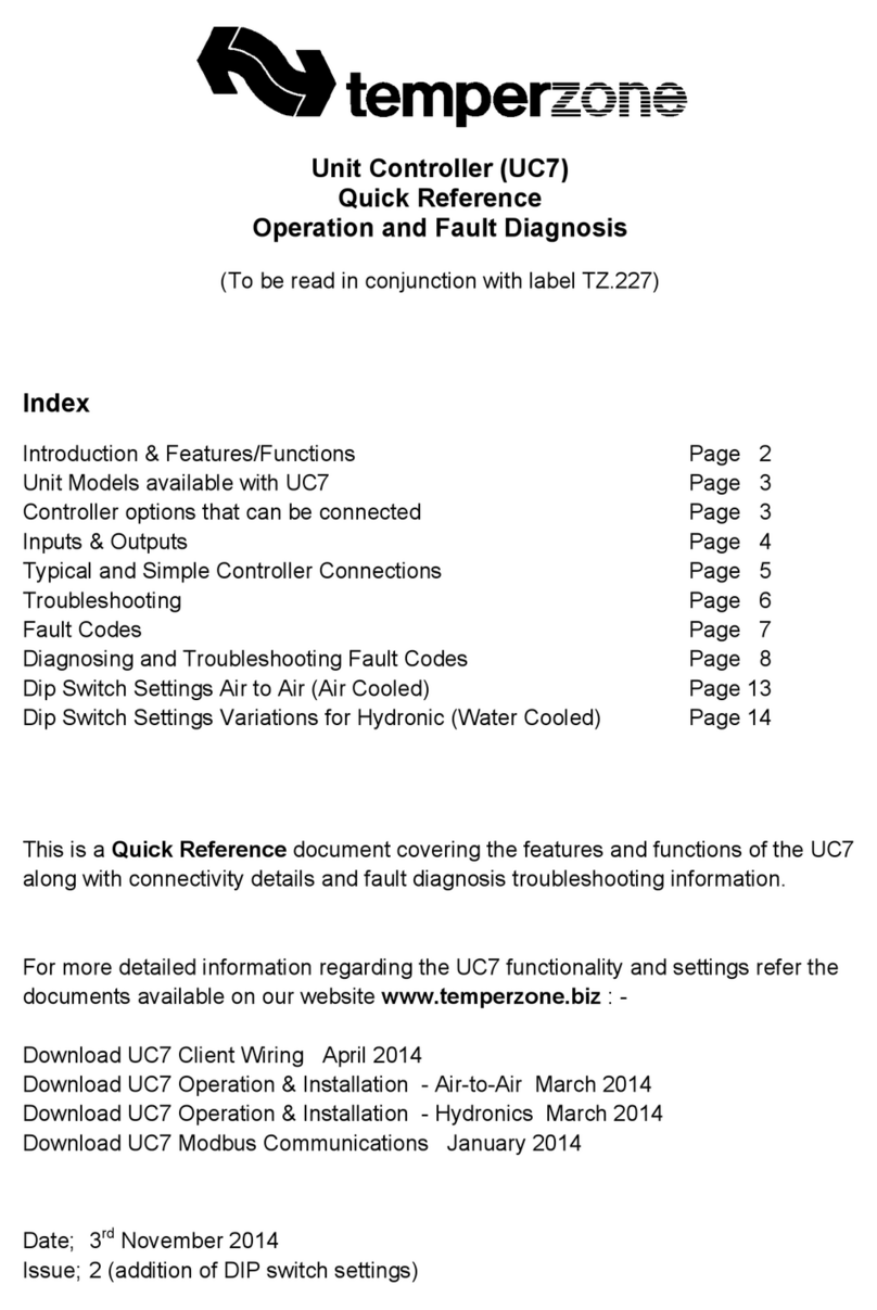 TemperZone UC7 User manual