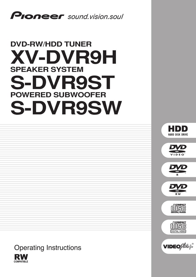 Pioneer XV-DVR9H User manual