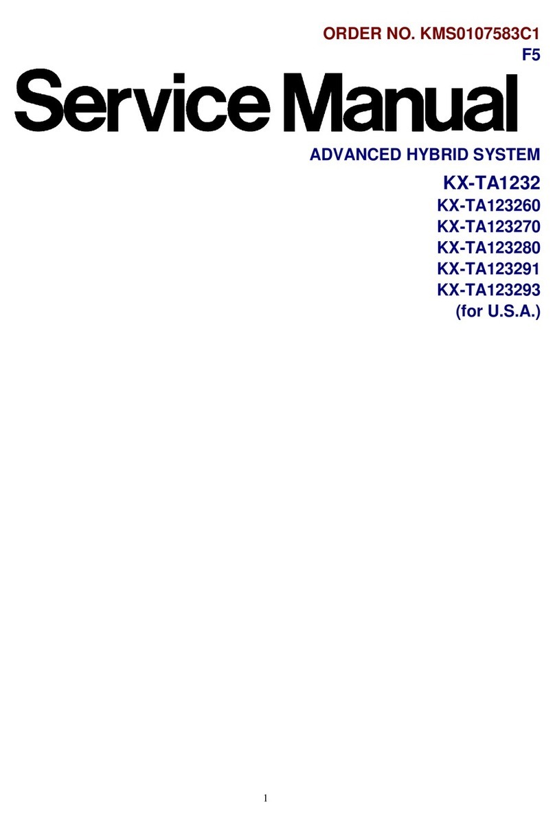 Panasonic KX-TA1232 User manual