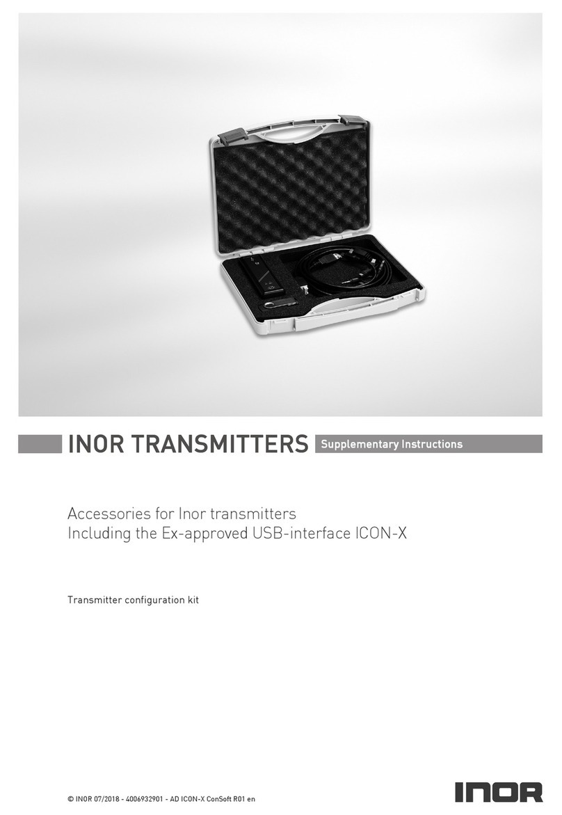 INOR ICON-X Supplementary instructions