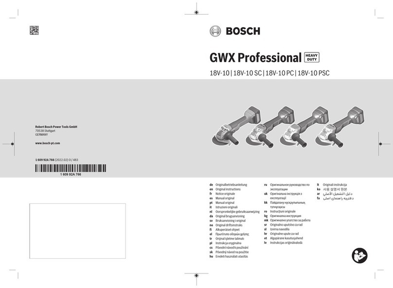 Bosch GWX 18V-10 User manual