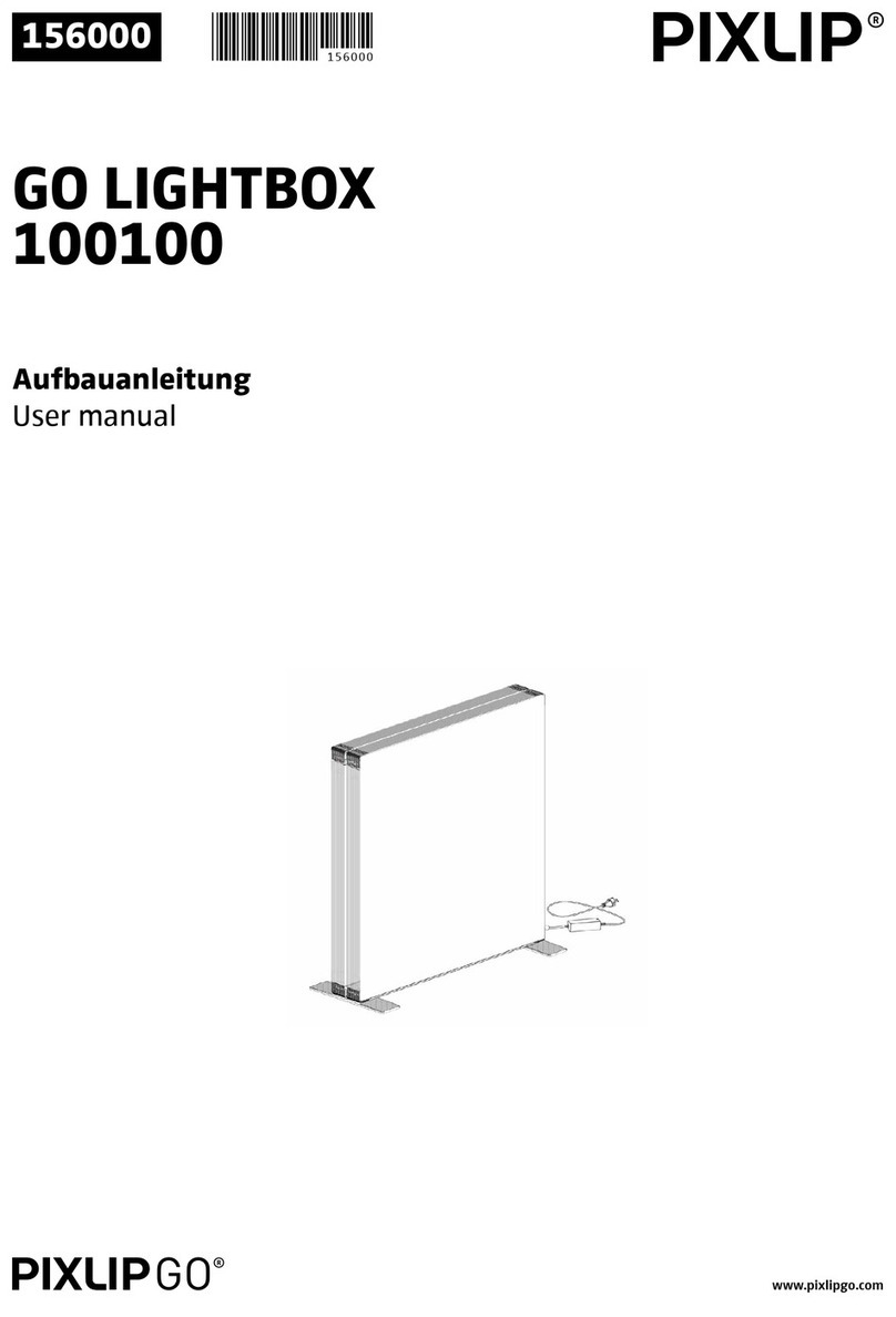 Pixlip GO LIGHTBOX 100100 user manual