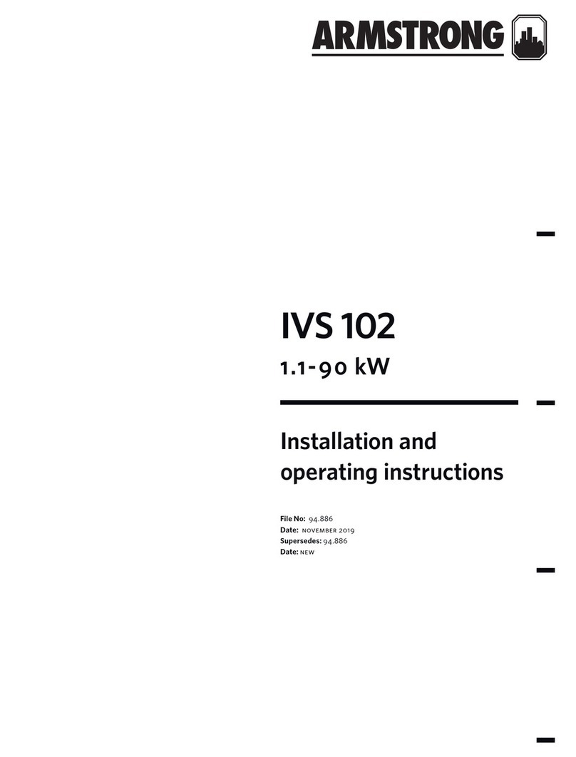 Armstrong IVS 102 Installation and operating instructions