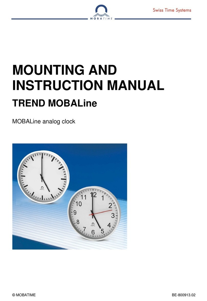 Mobatime MOBALine TREND Mounting and instruction manual
