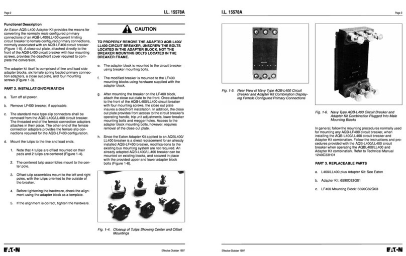 Eaton AQB-L400 User manual