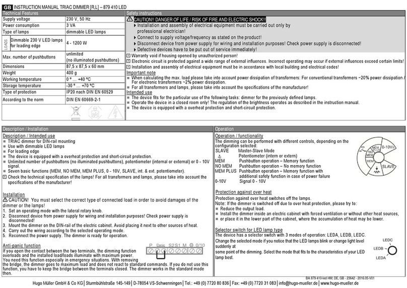 Hugo Müller 879 410 LED instruction manual
