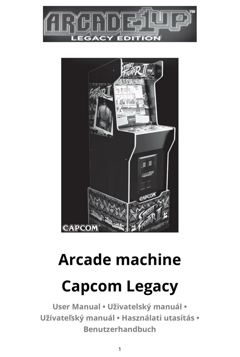 Capcom ARCADE-1UP LEGACY EDITION STREET FIGHTER II user manual Capcom ARCADE-1UP LEGACY EDITION STREET FIGHTER II user manual