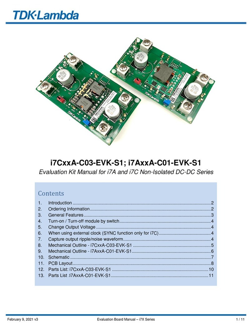 TDK-Lambda i7C A-C03-EVK-S1 Series User manual