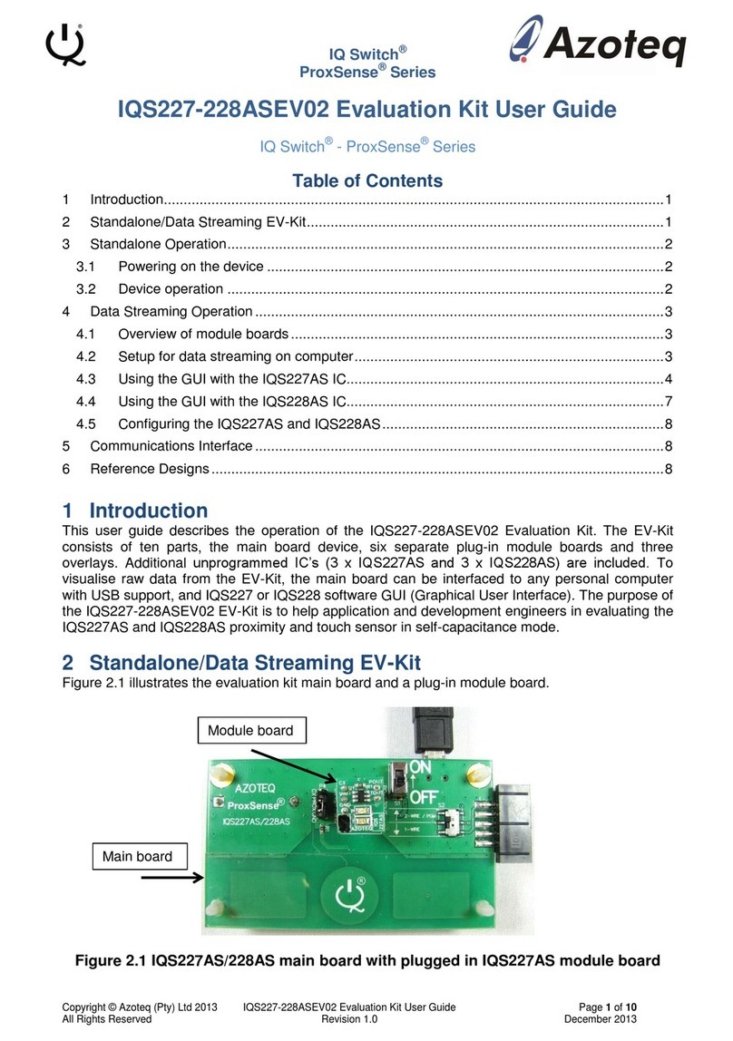 Azoteq IQ Switch ProxSense IQS227-228ASEV02 User manual Azoteq IQ Switch ProxSense IQS227-228ASEV02 User manual