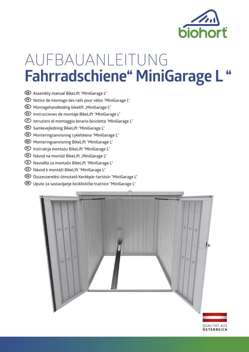 Biohort MiniGarage L Assembly manual Biohort MiniGarage L Assembly manual