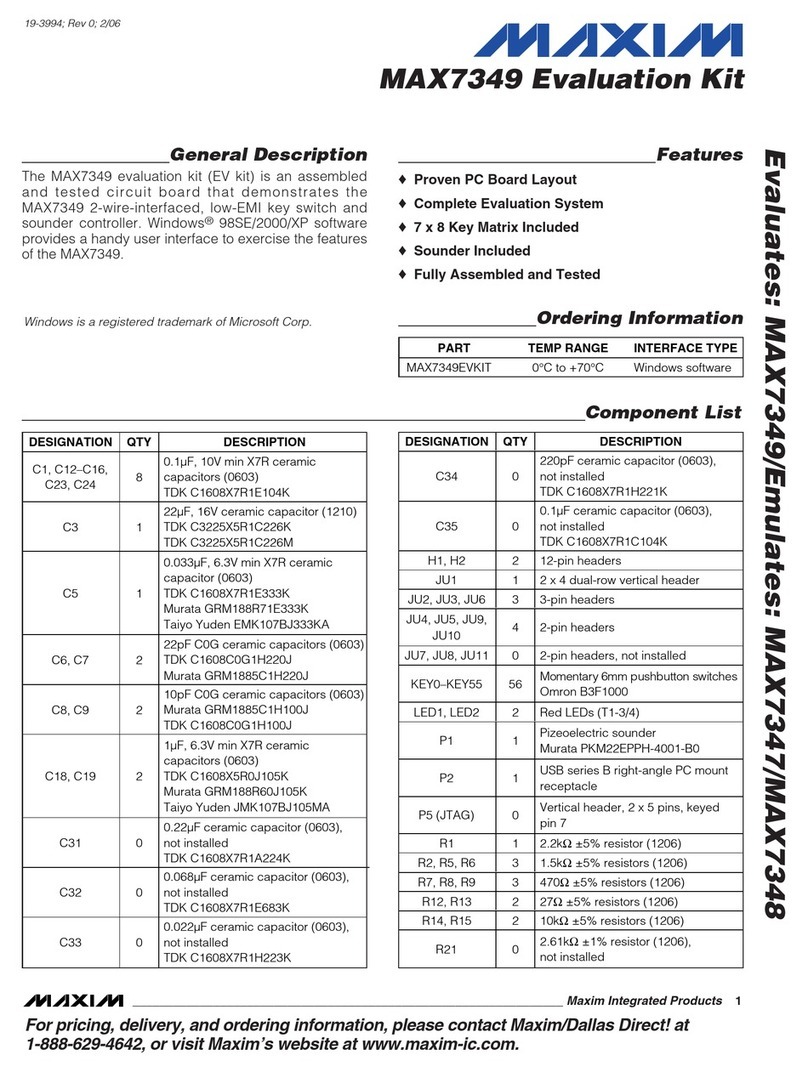 Maxim MAX7349 User manual
