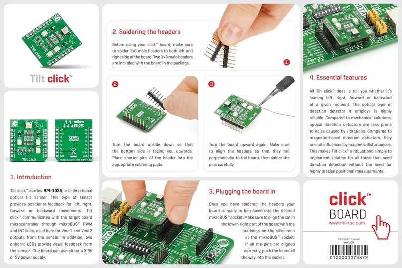 mikroElektronika Tilt click RPI-1035 User manual