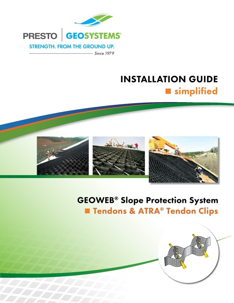 Presto GEOSYSTEMS GEOWEB installation guide