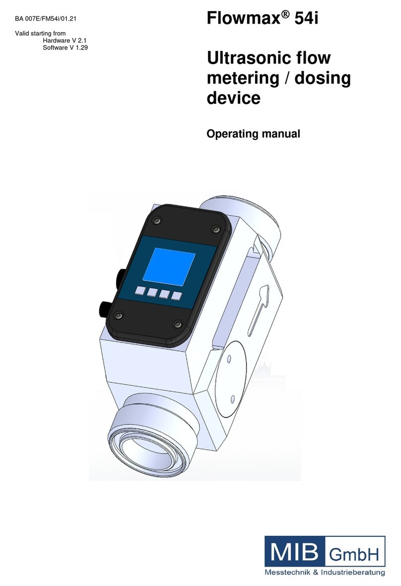 MIB Flowmax 54i User manual