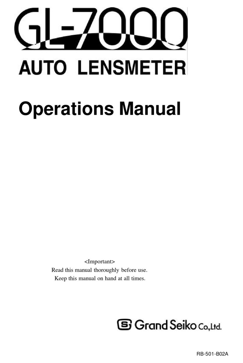 Grand Seiko GL-7000 Operation manual
