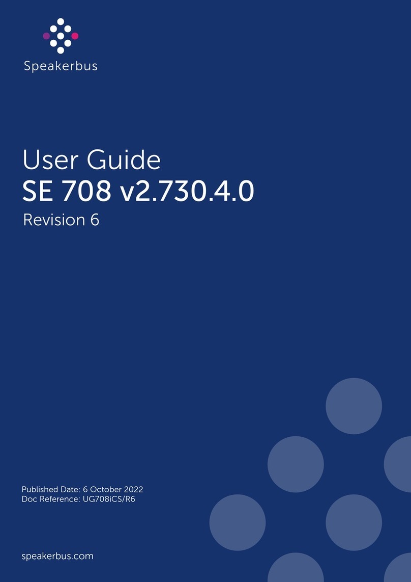 Speakerbus SE 708 user guide