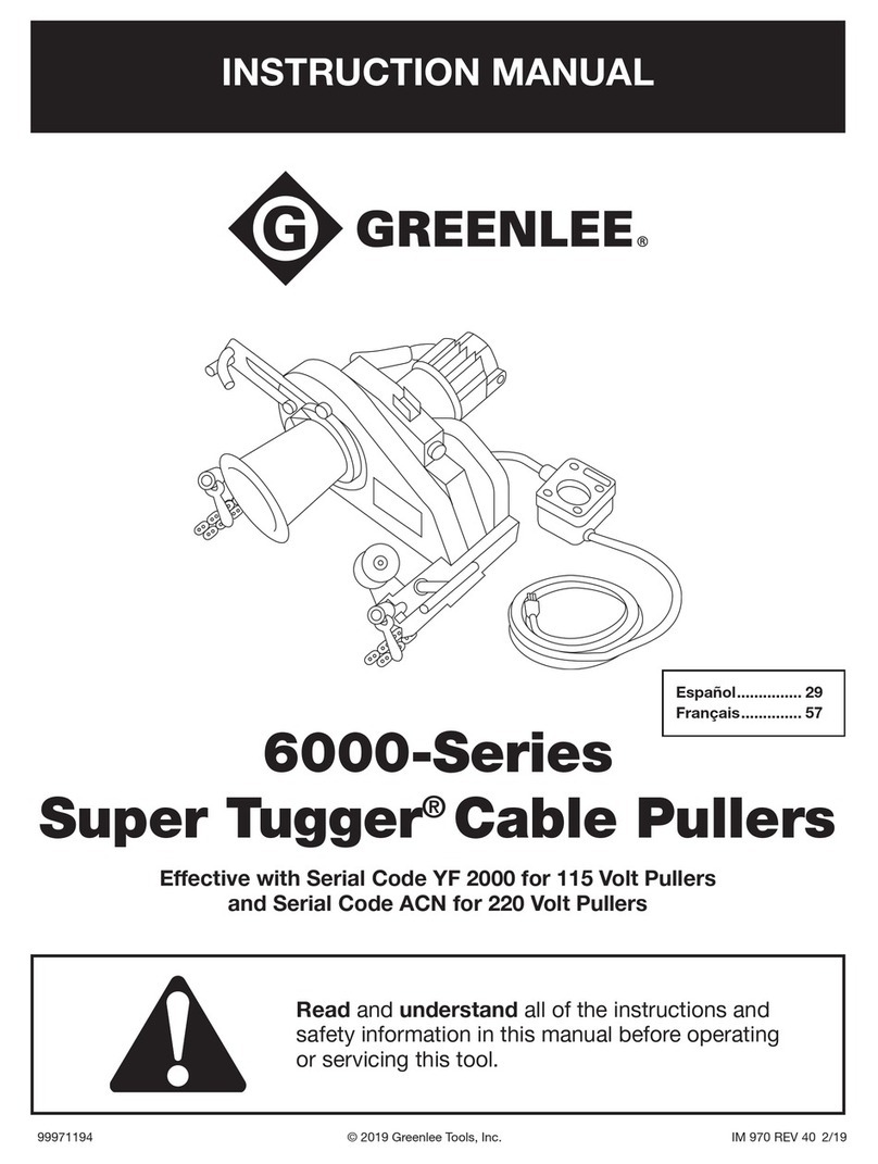 Greenlee Super Tugger 6000 Series instruction manual