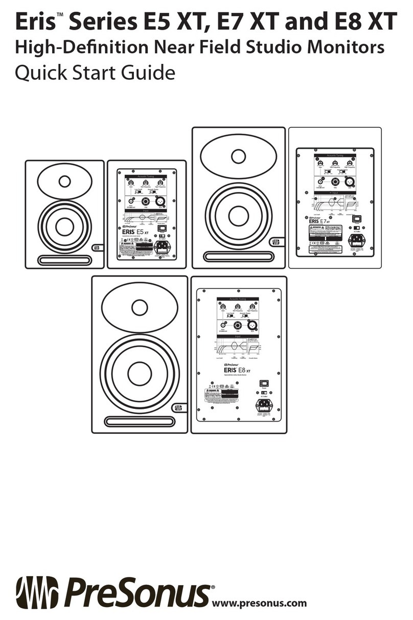 PRESONUS Eris Series quick start guide
