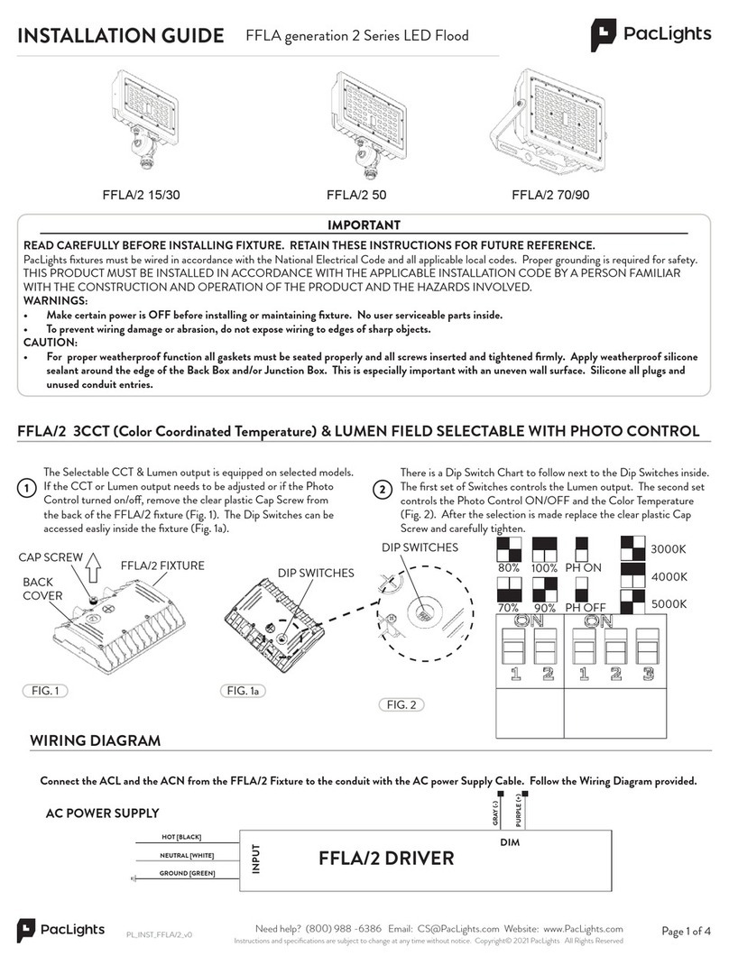 PacLights FFLA 2 Series User manual
