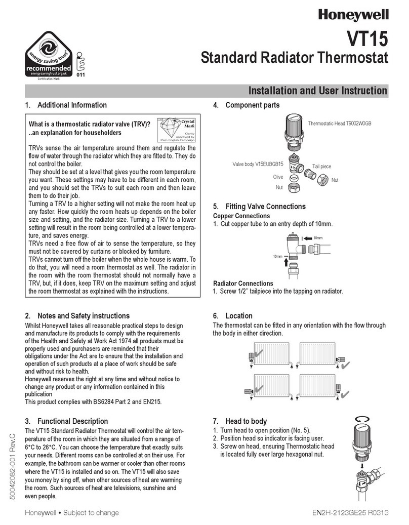Honeywell VT15 User manual